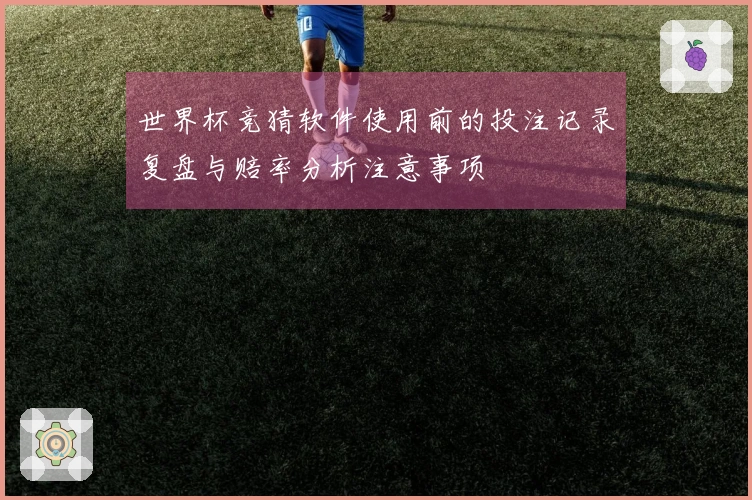 世界杯竞猜软件使用前的投注记录复盘与赔率分析注意事项